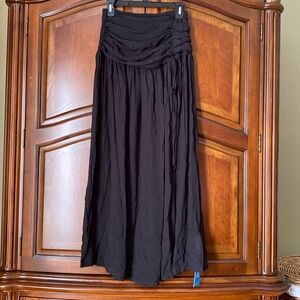 Cupshe black beach cover-up maxi skirt, S.